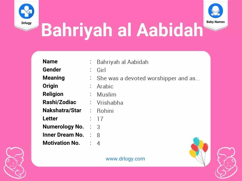 Bahriyah Al Aabidah Name Meaning